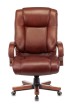 Кресло для руководителя Бюрократ T-9925WALNUT светло-коричневая кожа - 1