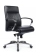 Кресло для персонала Riva Design Gaston-M 9264 черная кожа