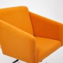 Кресло для персонала TetChair Milan оранжевый флок - 4