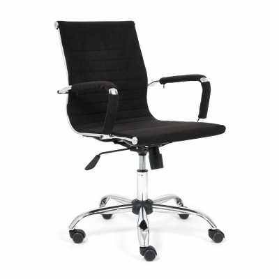Кресло для персонала TetChair URBAN-LOW черный флок